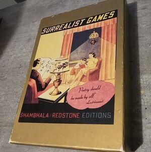 box set for Surrealist Games, published by Shambhala/Redstone Editions.
